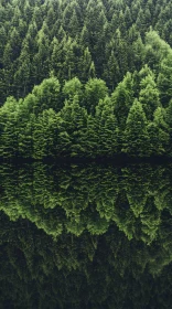 Serene Forest Reflection