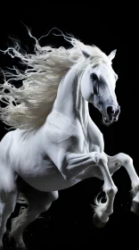 White Horse Jumping: A Study in Contrast and Technique