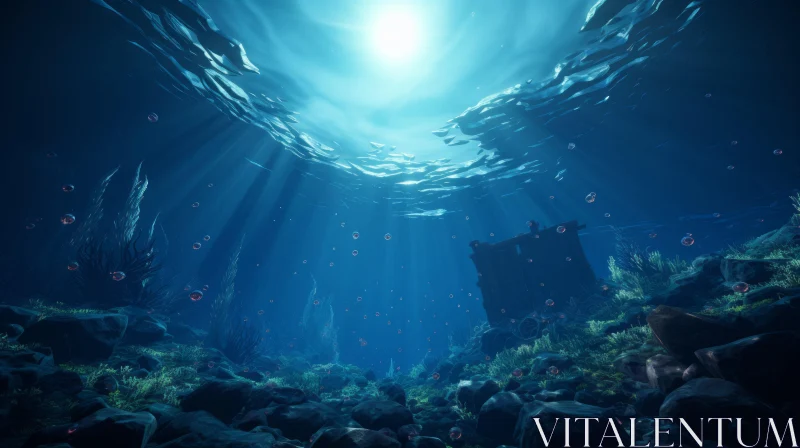 Underwater Marvel: A Glimpse of the Sea's Hidden Beauty AI Image