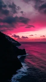 Majestic Sunset By The Cliffs