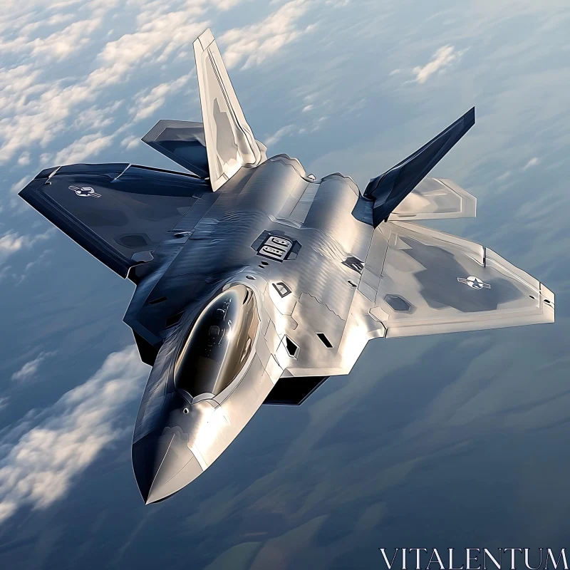 Advanced Military Aircraft in Flight AI Image