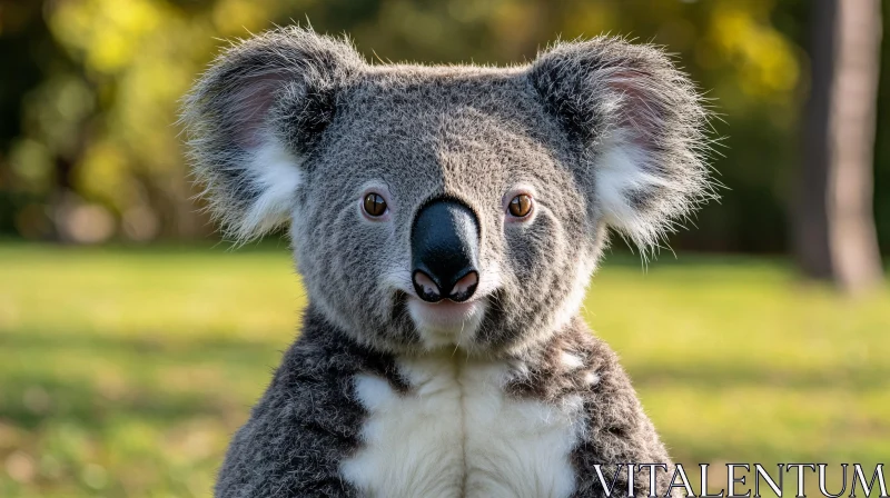 Gentle Koala Portrait AI Image