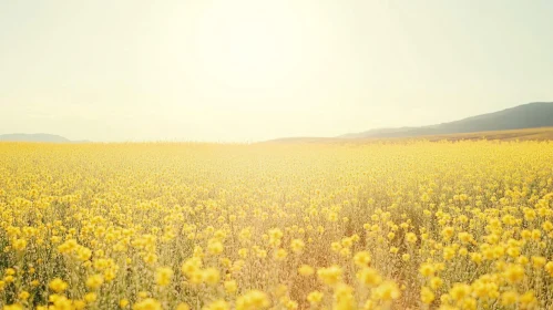 Expansive Meadow Bathed in Sunlight