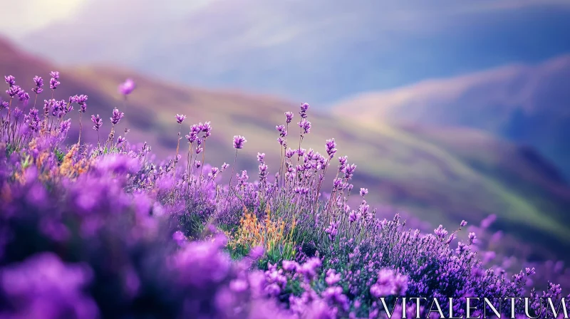 AI ART Scenic Lavender Landscape