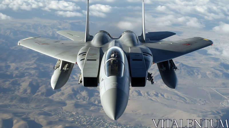 AI ART Close-Up of Fighter Jet in Action