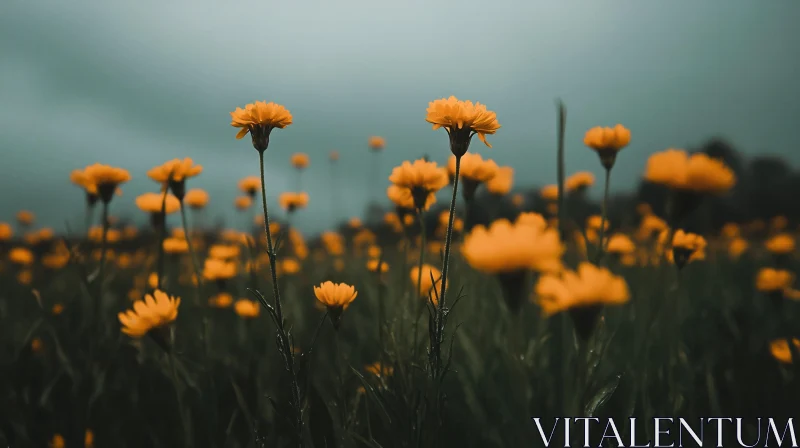 AI ART Meadow of Yellow Wildflowers