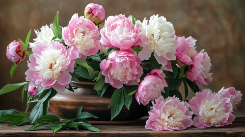 Beautiful Peony Flower Arrangement