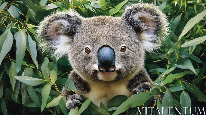 AI ART Koala's Curious Gaze