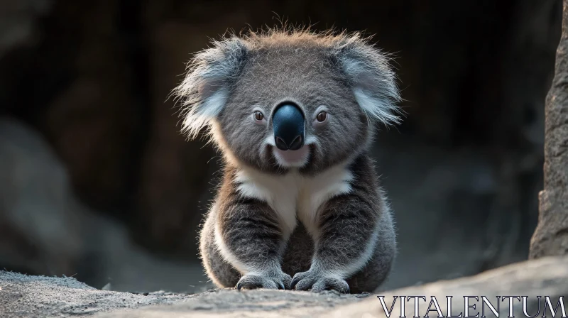 AI ART Koala Against Blurred Background