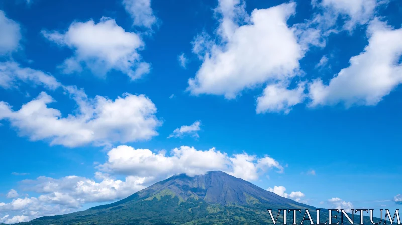 Mountainous Terrain in Natural Beauty AI Image