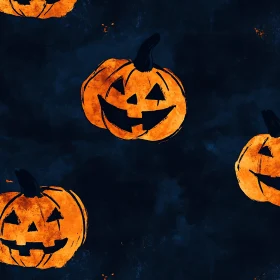 Halloween Pumpkin Art: Glowing Jack-o'-lanterns