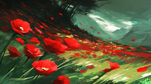 Poppies in Bloom Art