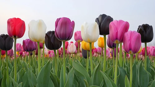 Tulip Garden in Full Bloom