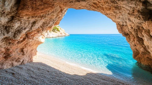 Turquoise Waters and Rocky Cave