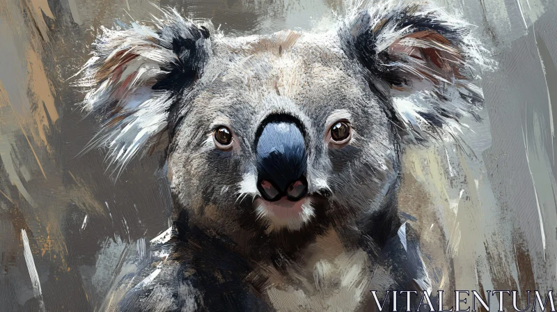 AI ART Koala Painting