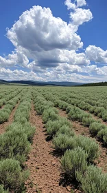 Sagebrush Field and Cloudscape