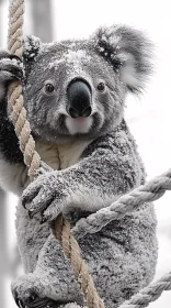 Winter Koala Portrait