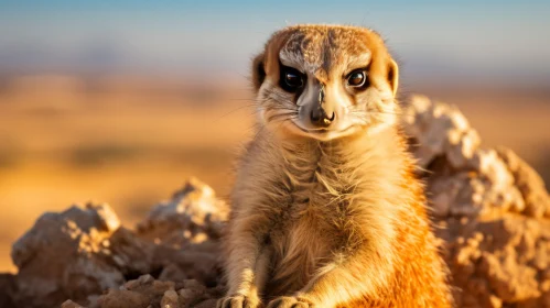 Expressive Meerkat on Sandy Hill: An Ultraviolet Capture