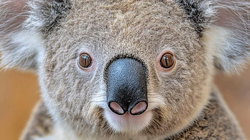 Koala Face Close-Up