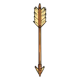 Artistic Wooden Arrow Vector