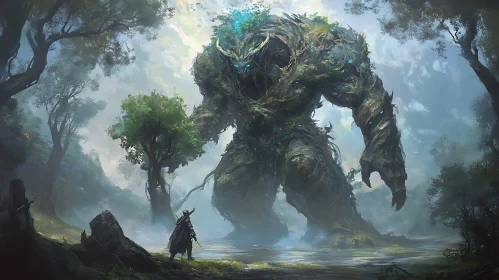 Mystical Woodland Colossus Battle