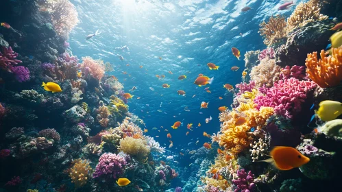 Underwater World of a Coral Reef