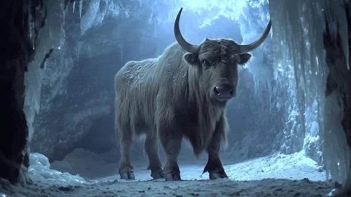 Bull in Icy Wonderland