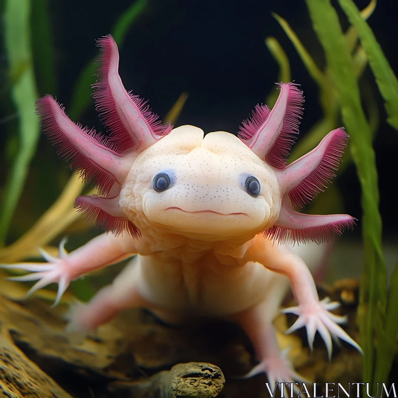 Aquatic Marvel: The Mesmerizing Axolotl AI Image