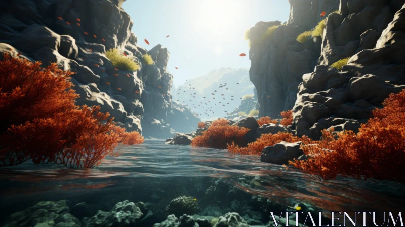3D Oceanscape Render: A Deep Dive into Marine Beauty AI Image