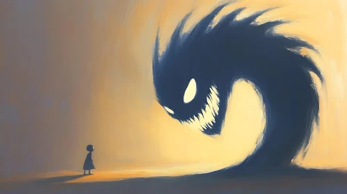 Face to Face with Fear: Child and Shadow Monster