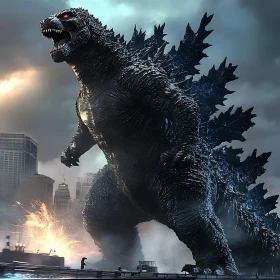 Giant Monster Attacks Metropolis