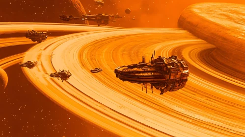 Interstellar Spaceships in Orbit
