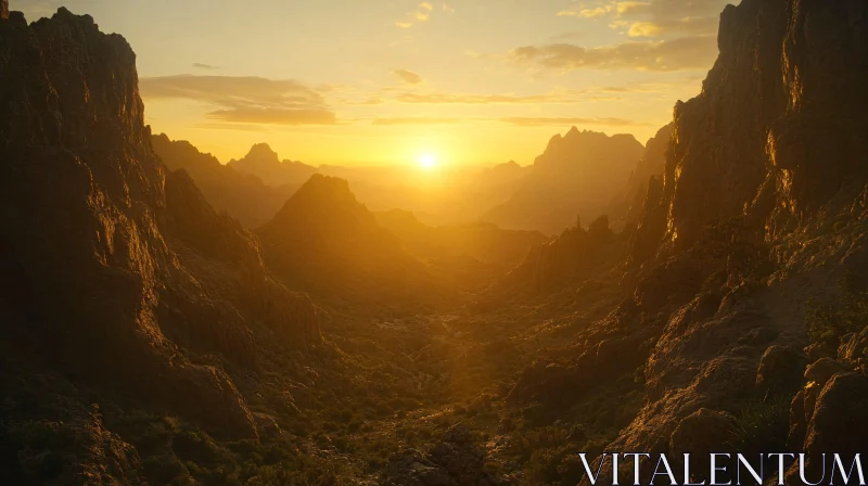 Golden Hour in the Mountains