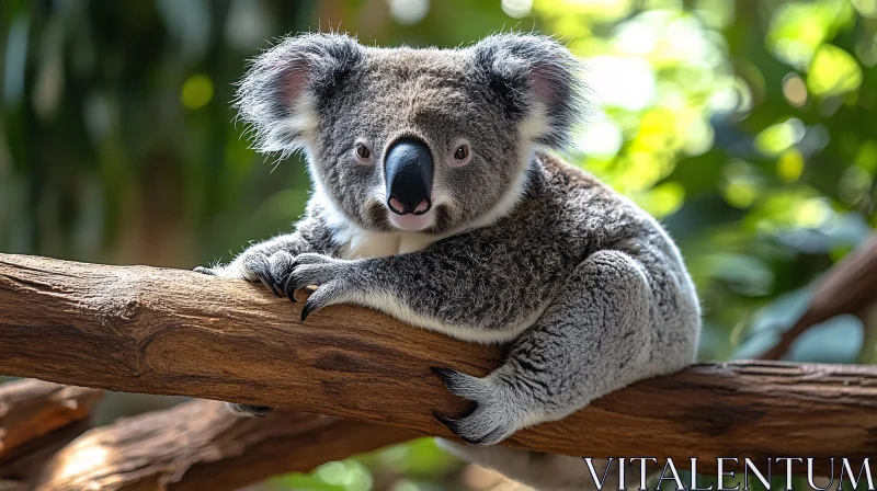 AI ART Koala Resting in Nature