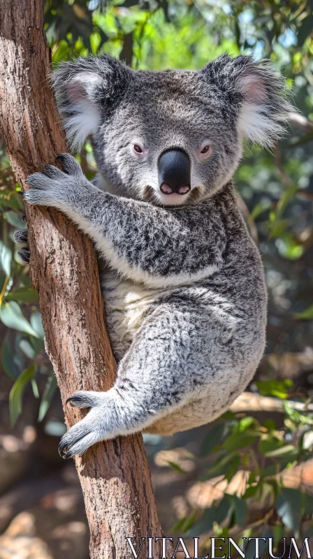 AI ART Koala Resting in Eucalyptus