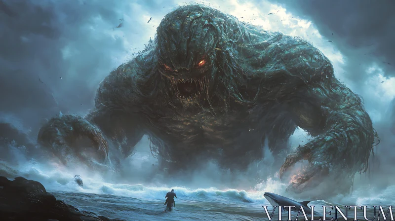 Giant Beast from the Deep AI Image