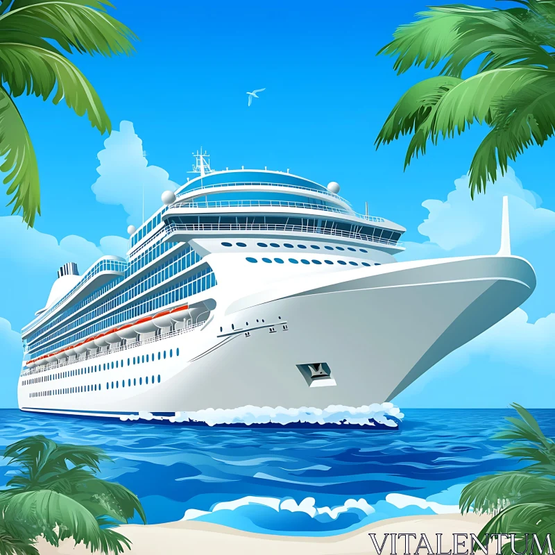 Tropical Cruise Getaway AI Image