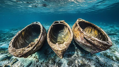 Submerged Boats: An Underwater Scene