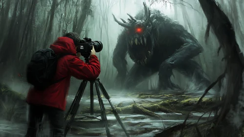 Eerie Encounter: Monster in the Forest