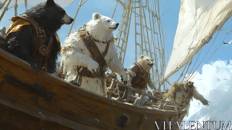 Voyage of Bears AI Image