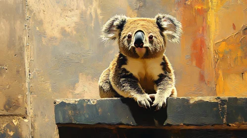 Digital Art of a Koala