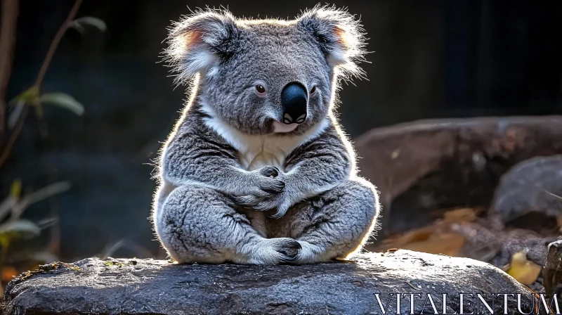 AI ART Peaceful Koala in Natural Habitat