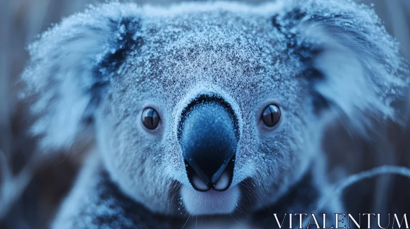 AI ART Frosted Koala Portrait