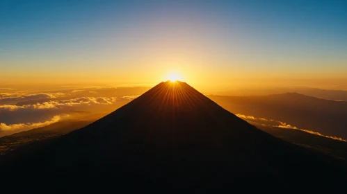 Morning Light on Mountain Peaks