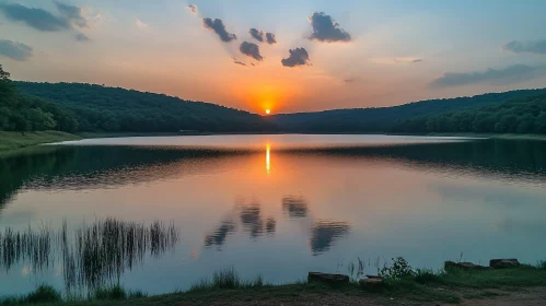 Serenity at Dusk - Lake View