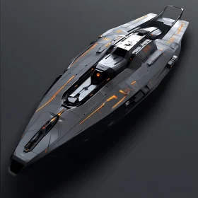 Sleek and Advanced High-Tech Boat Design