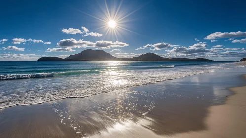 Sparkling Sunlit Beach