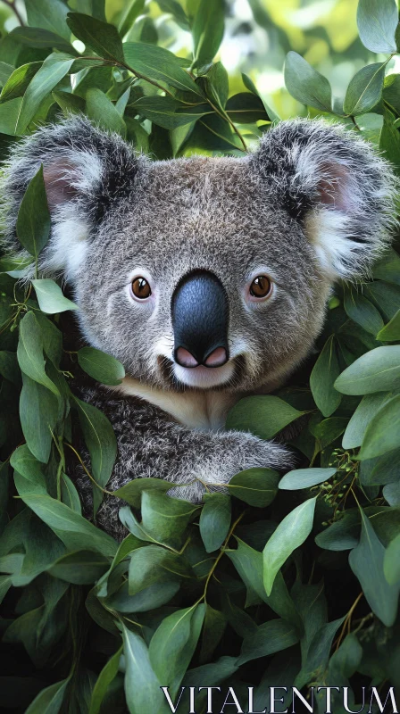 AI ART Koala in Greenery