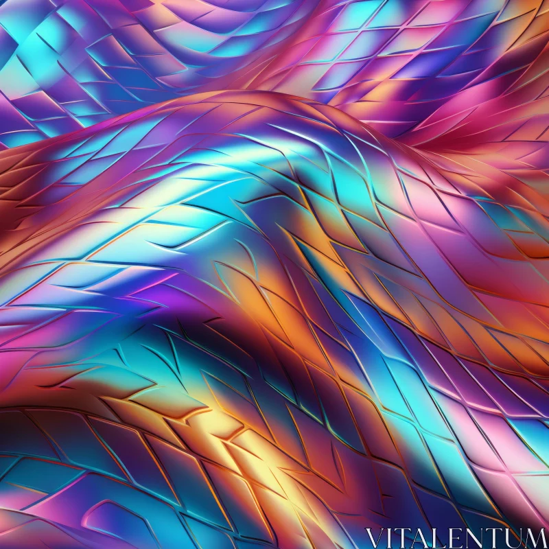 Abstract 3D wallpaper with Textured Impasto Layers and Luminous Shadows AI Image