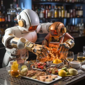 Robot Chefs in Evening - An Unique Dining Experience